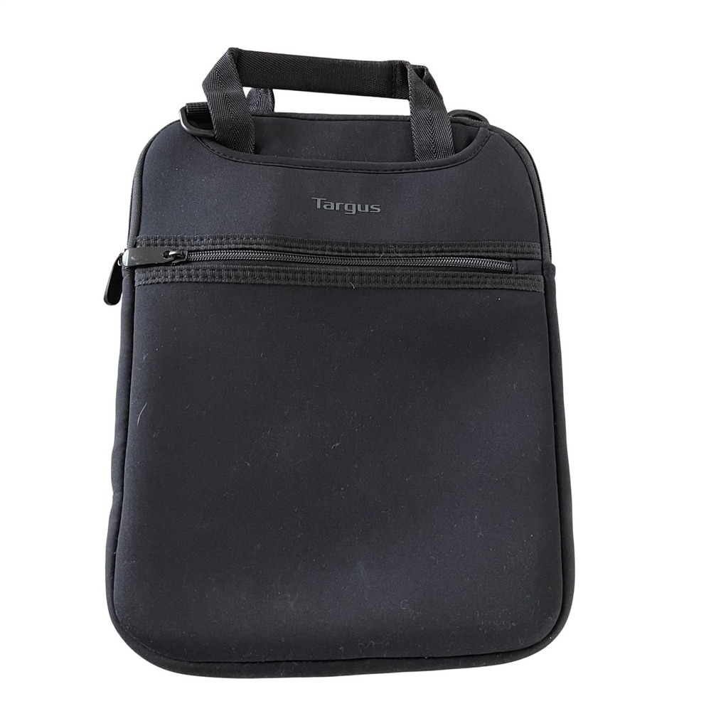 Targus Black Neoprene Vertical Tablet Laptop Sleeve Case with Handle 13.5x10.5